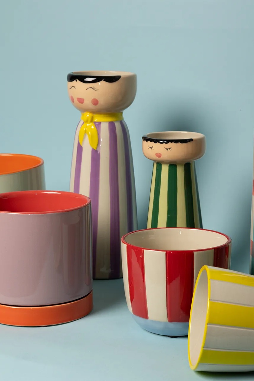 Au Maison κάλυμμα για γλάστρα με βάση από κεραμικό 15,5 x 15 cm φωτογραφία