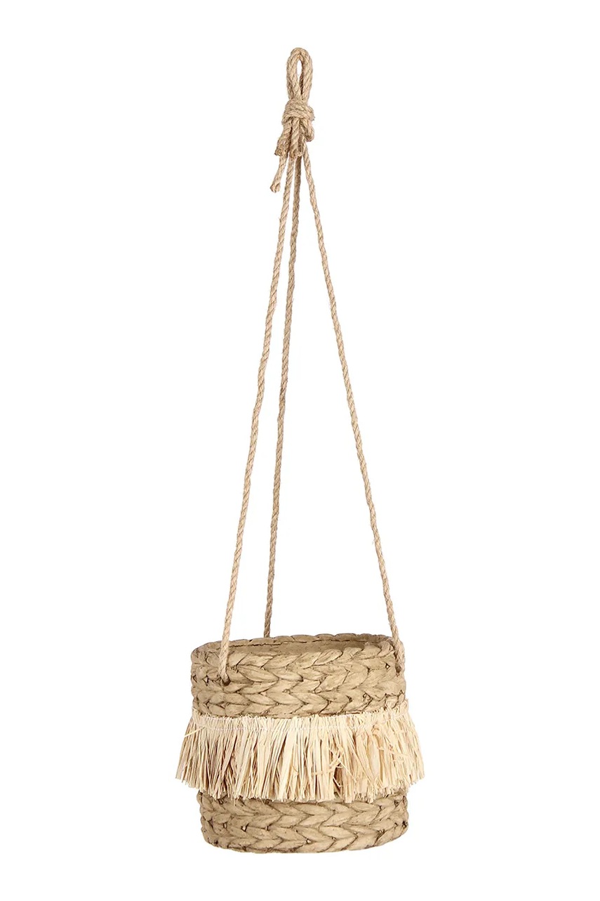 Bizzotto obal kvetináča závesný jutový 15,5 x 14,5 cm