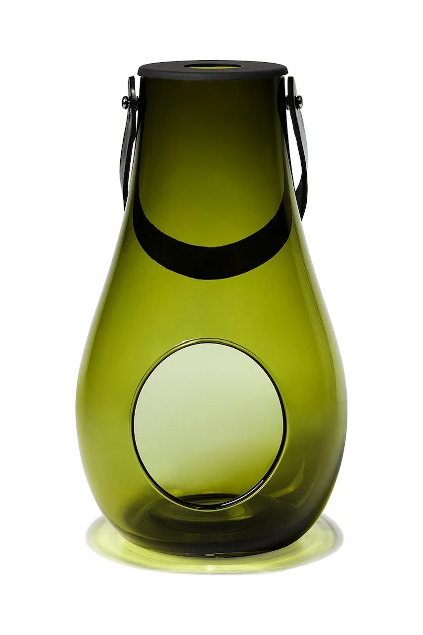 Holmegaard felinar Olive L culoarea verde Holmegaard felinar Olive L culoarea verde