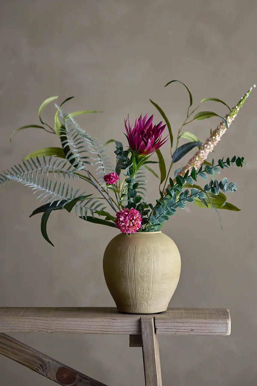 Τεχνητή ανθοδέσμη Bloomingville Crown Bouquet χρώμα: κόκκινο φωτογραφία