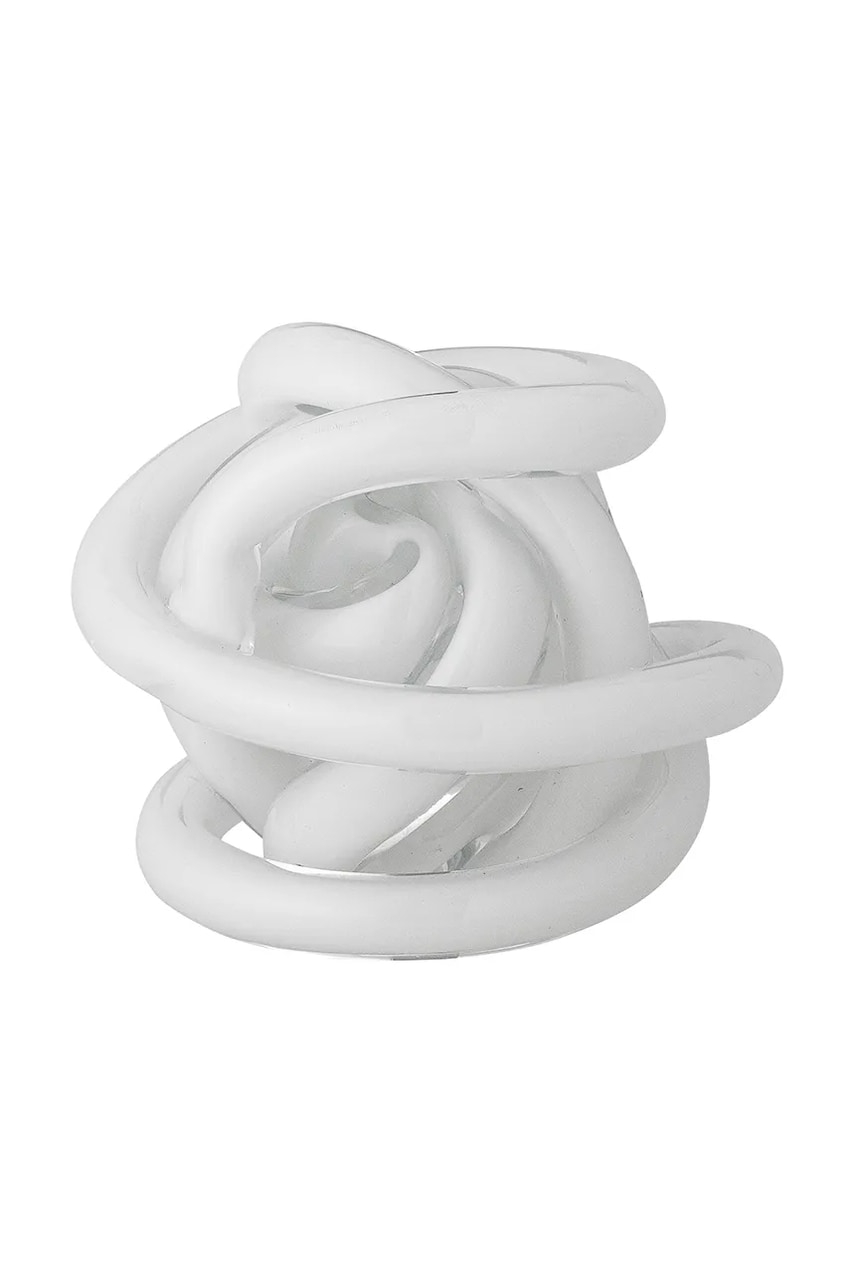 Bloomingville figurina decorativa Knot culoarea alb
