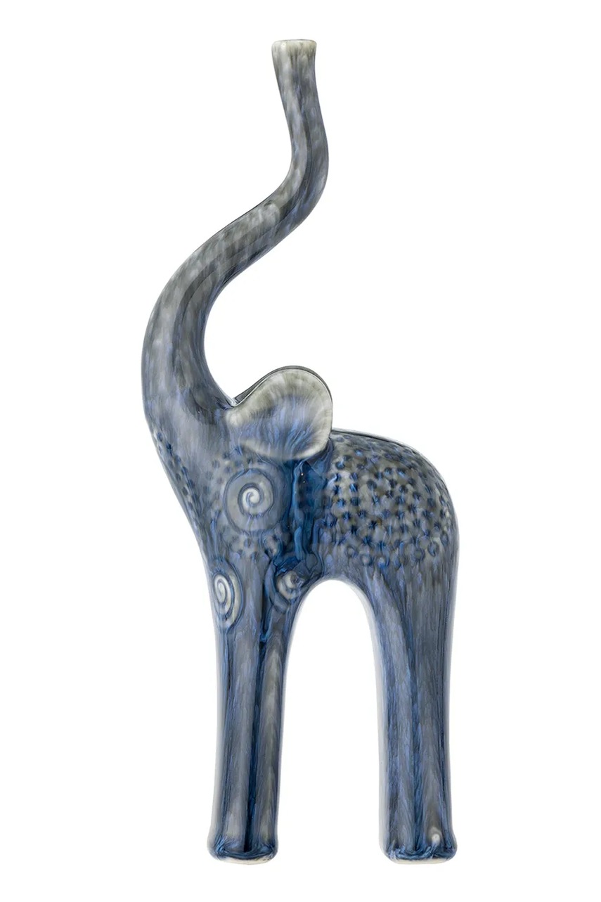 Levně Dekorativní figurka Bloomingville 9 x 23,5 x 5 cm modrá barva