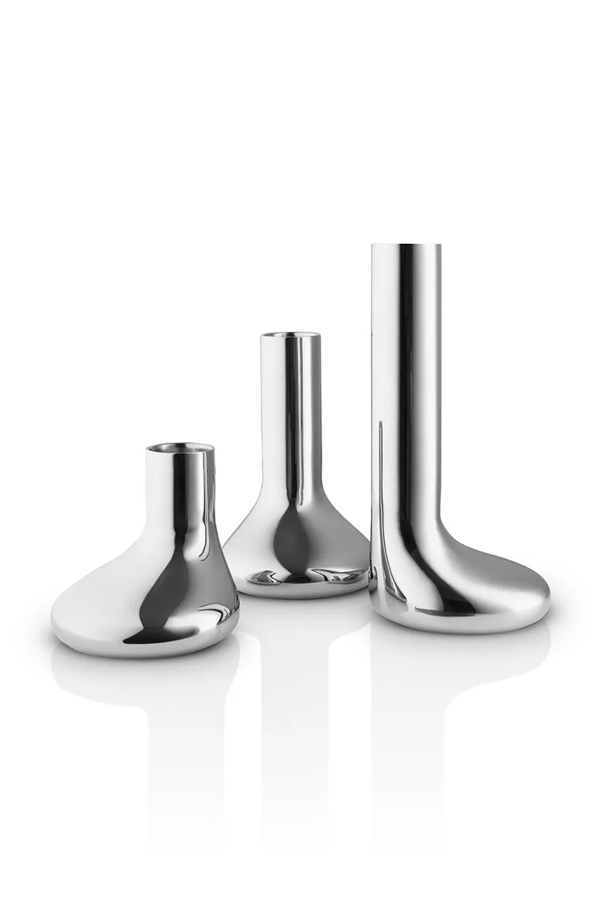 Eva Solo sfeșnic decorativ Mellow 3-pack culoarea gri, 0