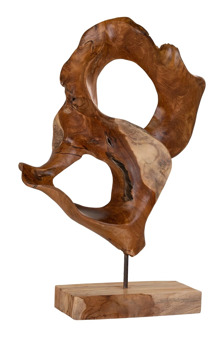 Levně Dekorativní figurka House Nordic Donato Sculpture hnědá barva
