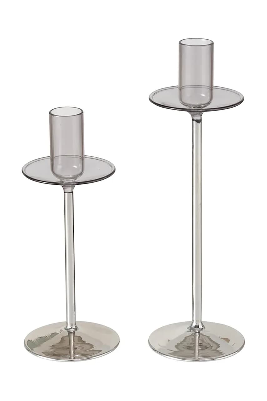 Boltze sfesnic decorativ Elegence 2-pack culoarea transparent Boltze sfesnic decorativ Elegence 2-pack culoarea transparent