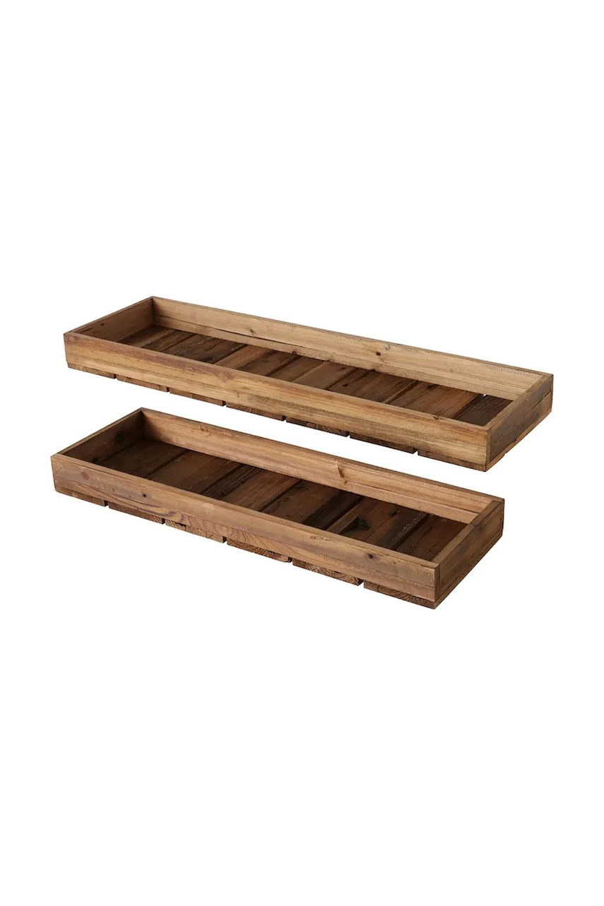 Boltze set de tăvi Umbria 2-pack culoarea bej - 0 | YEO
