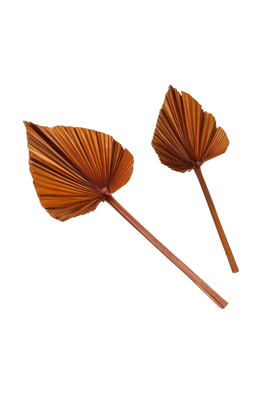 Boltze decorație Areca 2-pack culoarea portocaliu