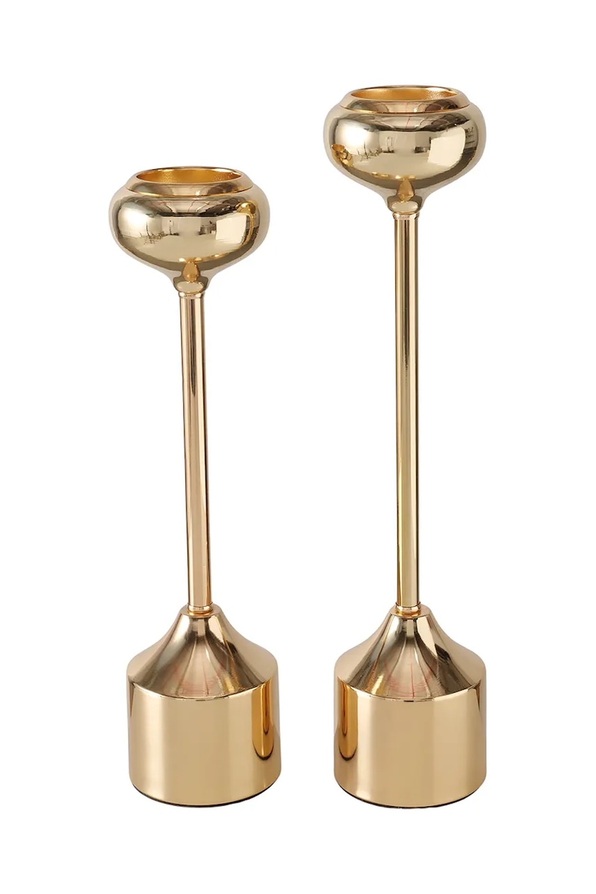 Boltze sfesnic decorativ Donus 2-pack culoarea galben Boltze sfesnic decorativ Donus 2-pack culoarea galben