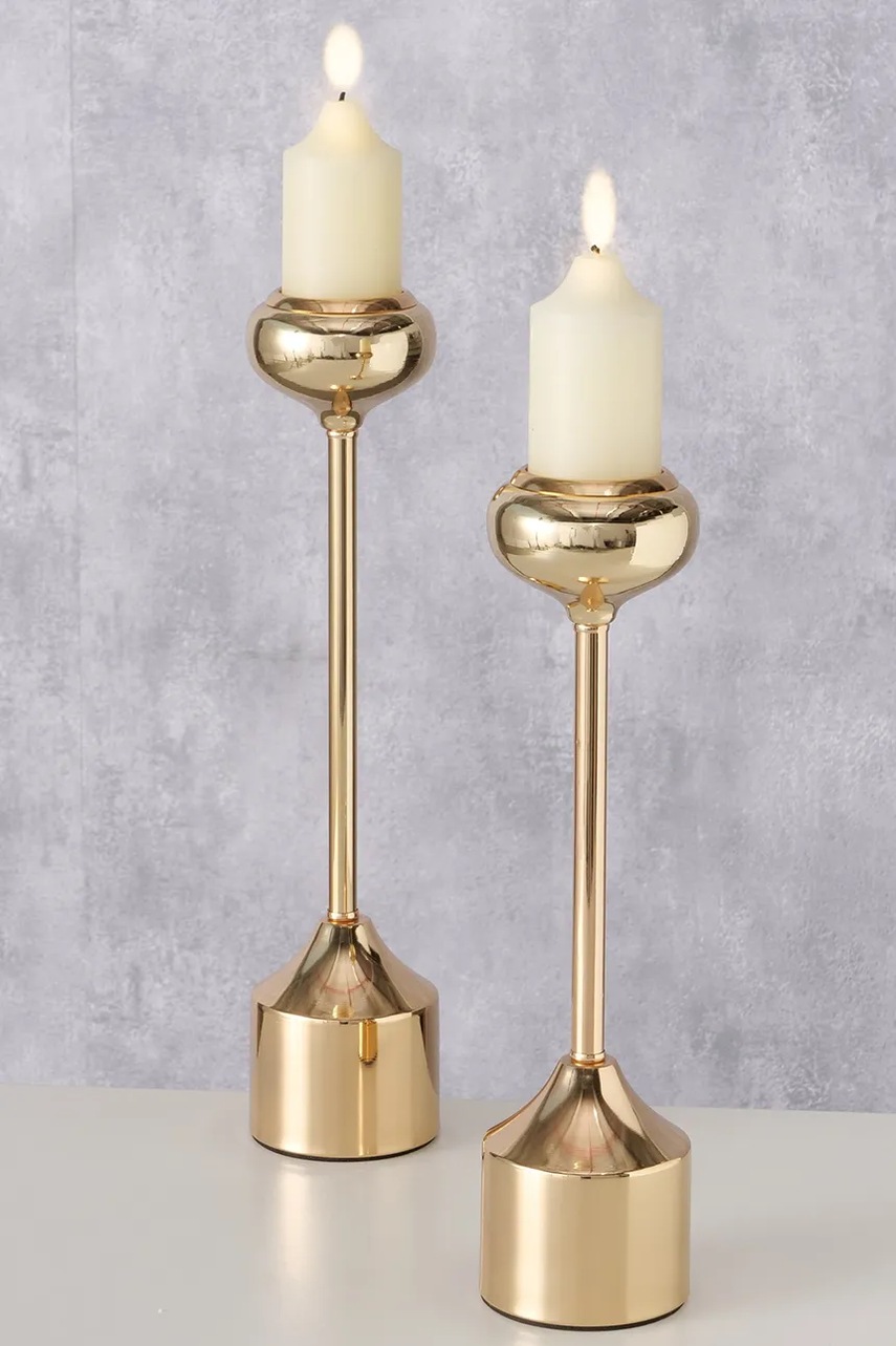 Διακοσμητικό κηροπήγιο Boltze Donus 2-pack χρώμα: κίτρινο φωτογραφία