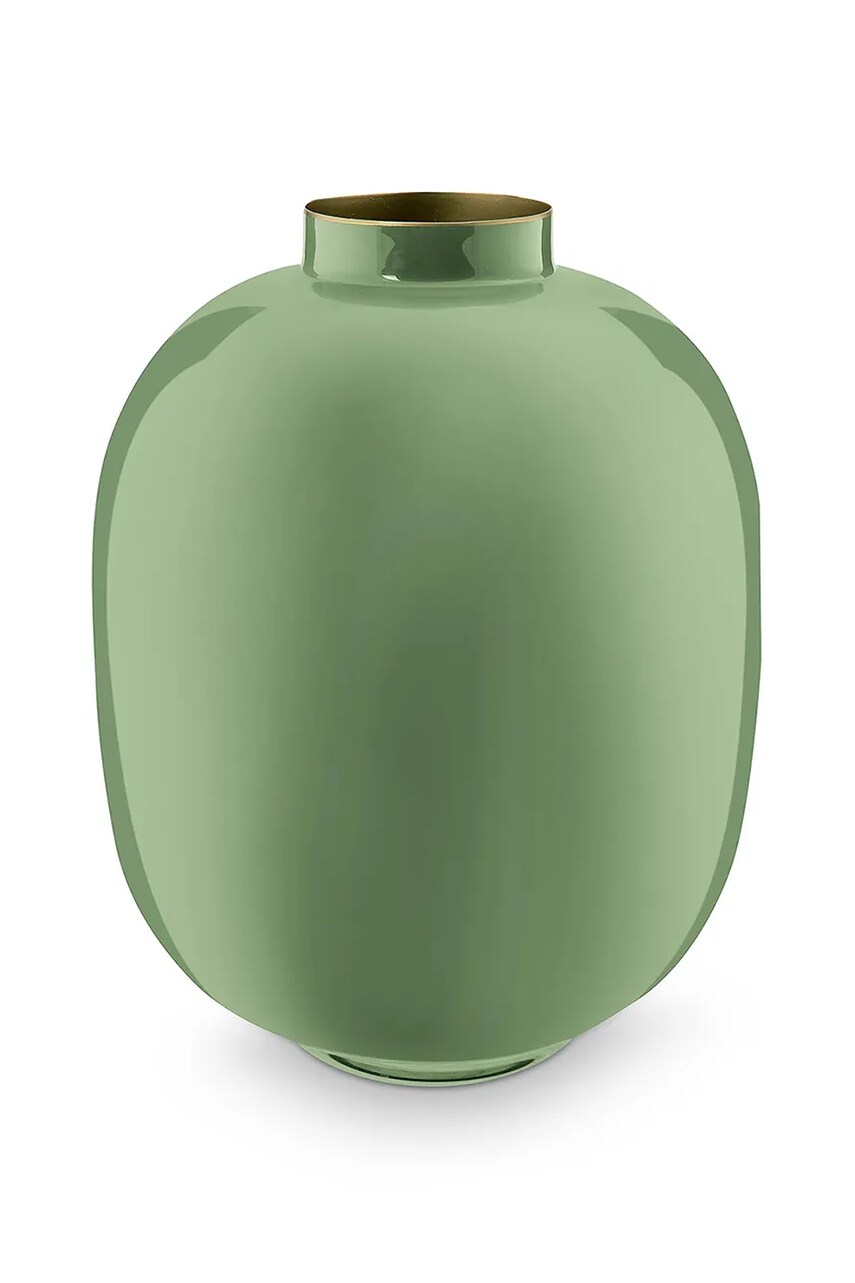 Pip Studio vază decorativă Metal Mid Green
