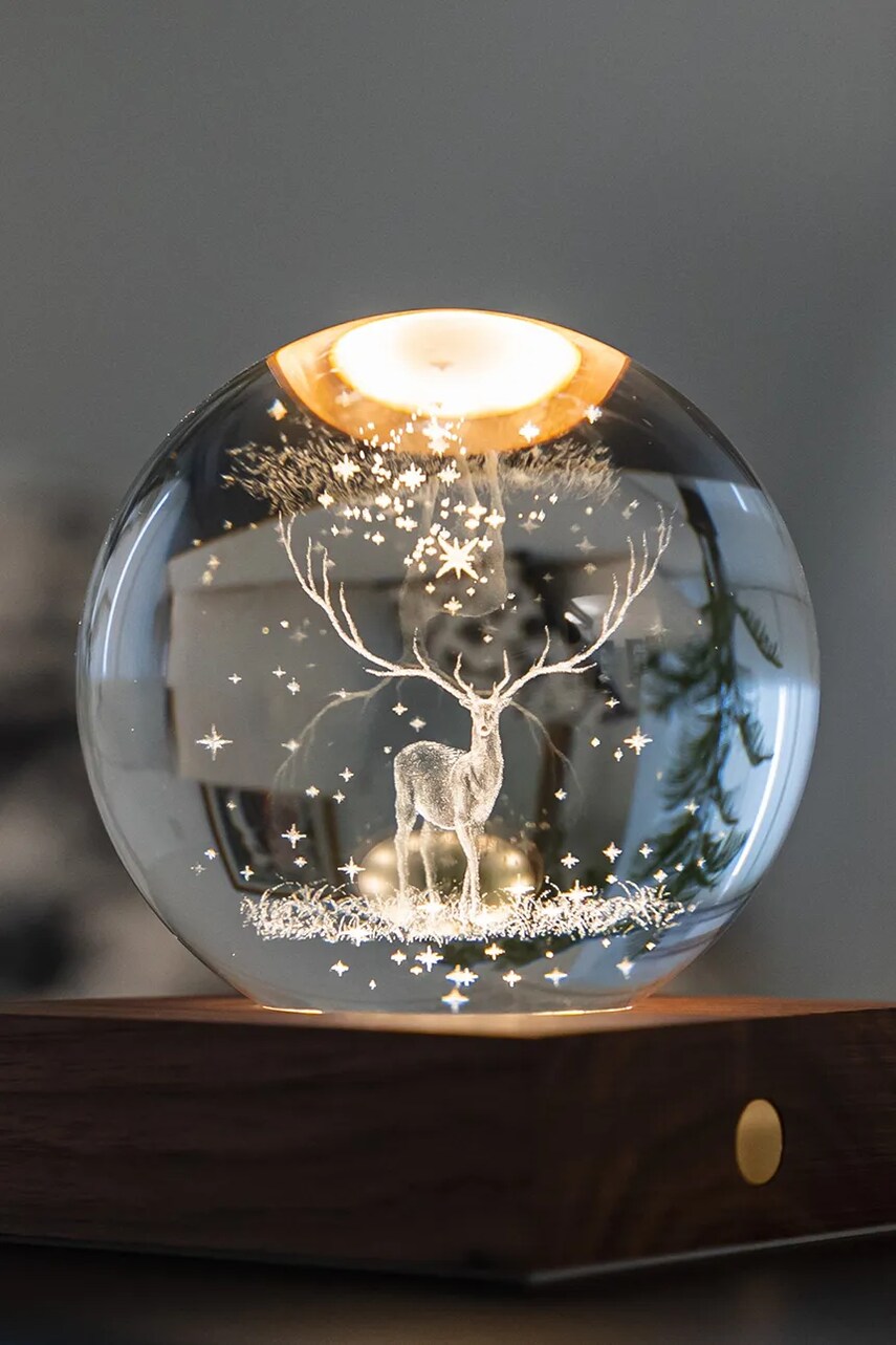 Gingko Design decorațiune Amber Crystal Light