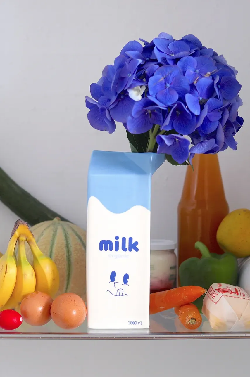 Fluid Market dekor váza Milk termék 2. képe