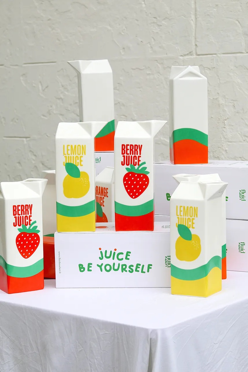 Διακοσμητικό βάζο Fluid Market Strawberry φωτογραφία