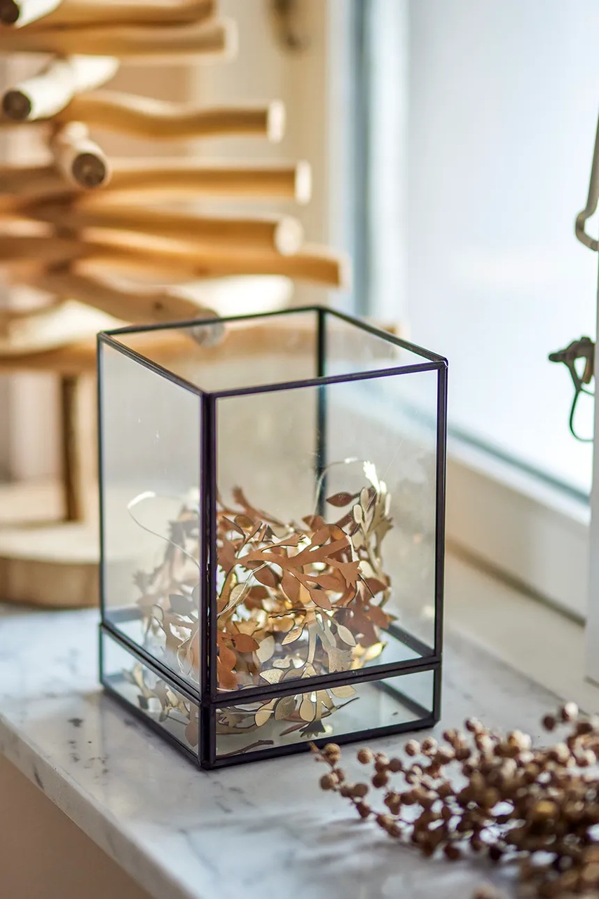 Декоративный подсвечник Bloomingville Filula цвет чёрный