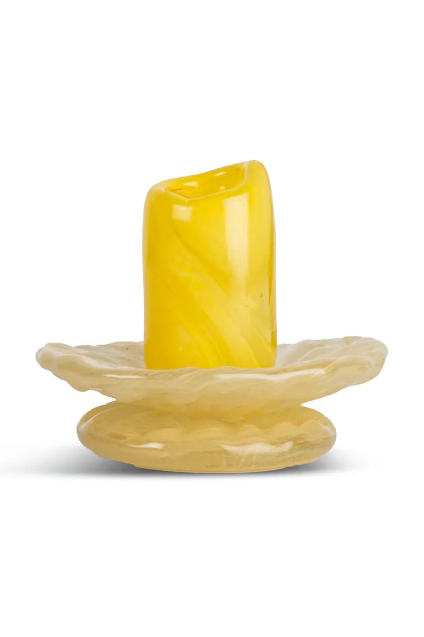 Byon sfeșnic decorativ Lara XS culoarea galben Byon sfeșnic decorativ Lara XS culoarea galben