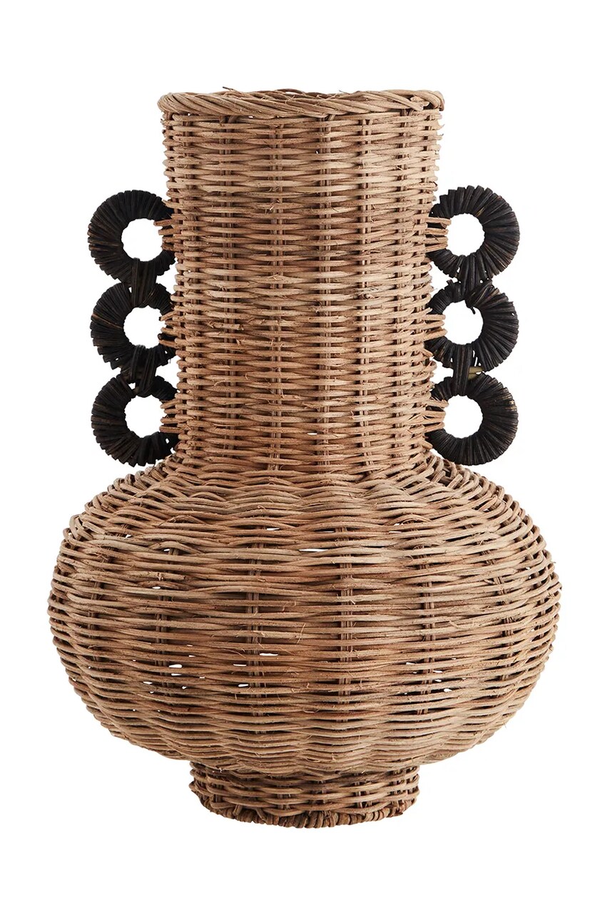 Levně Dekorativní váza Madam Stoltz Rattanvase