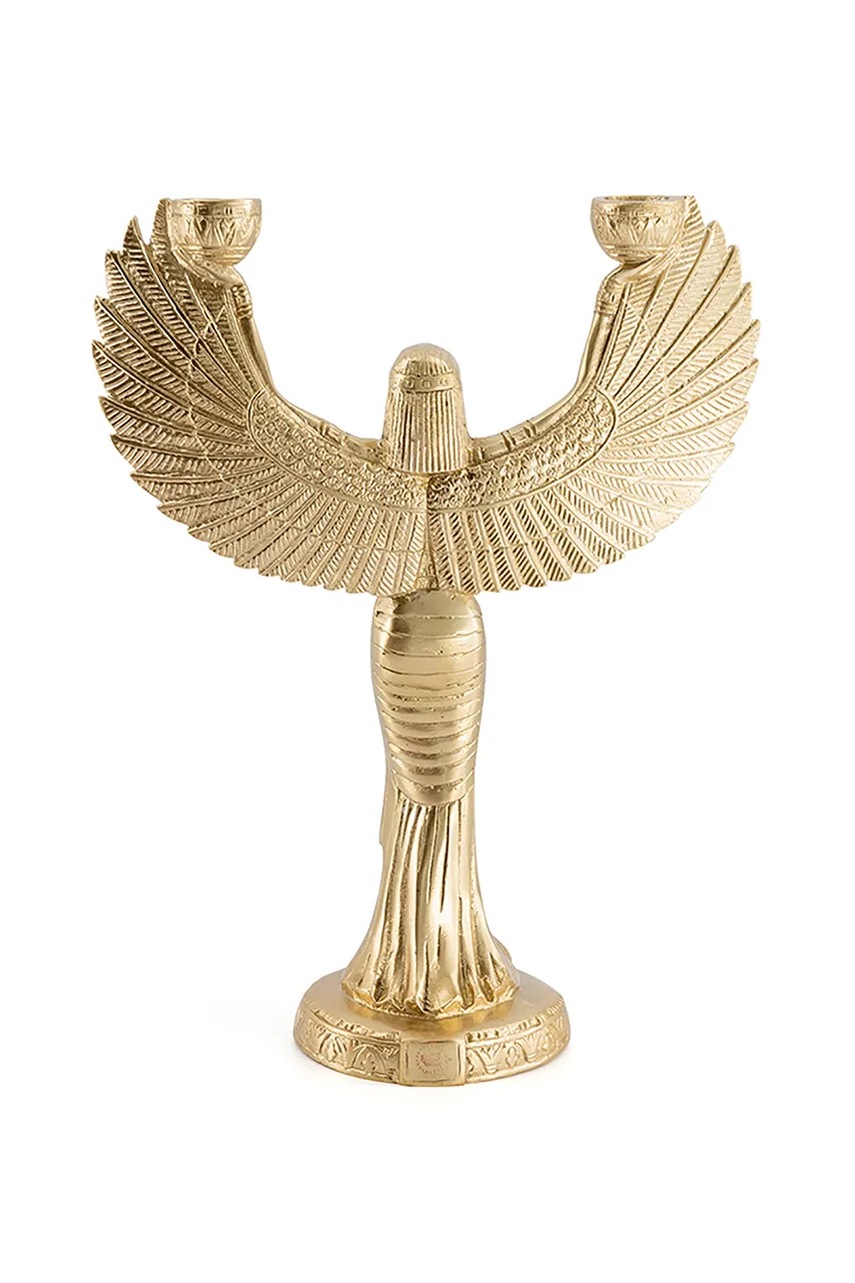 Διακοσμητικό κηροπήγιο 30 x 23 x 9 cm χρώμα: κίτρινο φωτογραφία