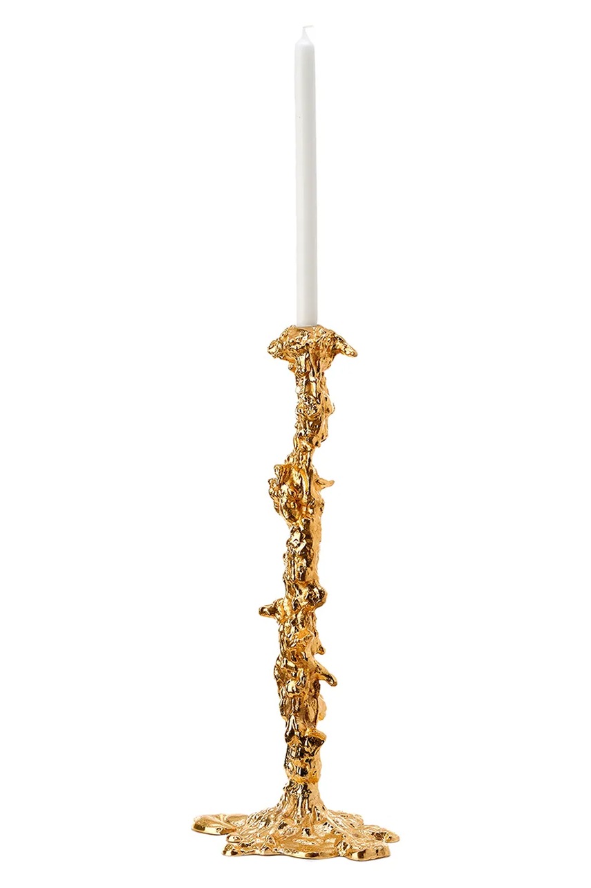 Декоративный подсвечник Pols Potten Drip gold XXL цвет жёлтый