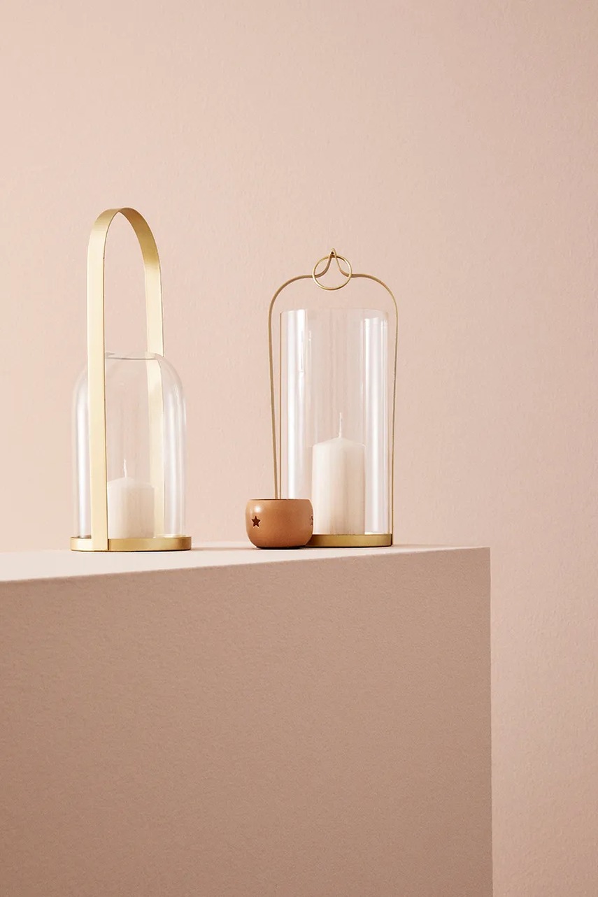 Διακοσμητικό κηροπήγιο Bizzotto Merope χρώμα: κίτρινο φωτογραφία