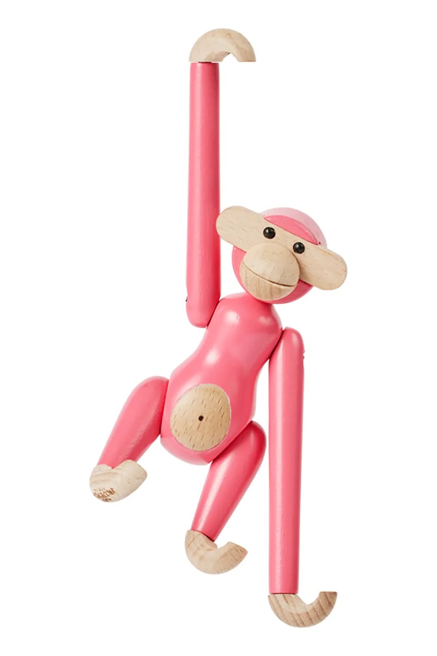 Διακοσμητική φιγούρα Kay Bojesen Monkey Mini χρώμα: ροζ φωτογραφία