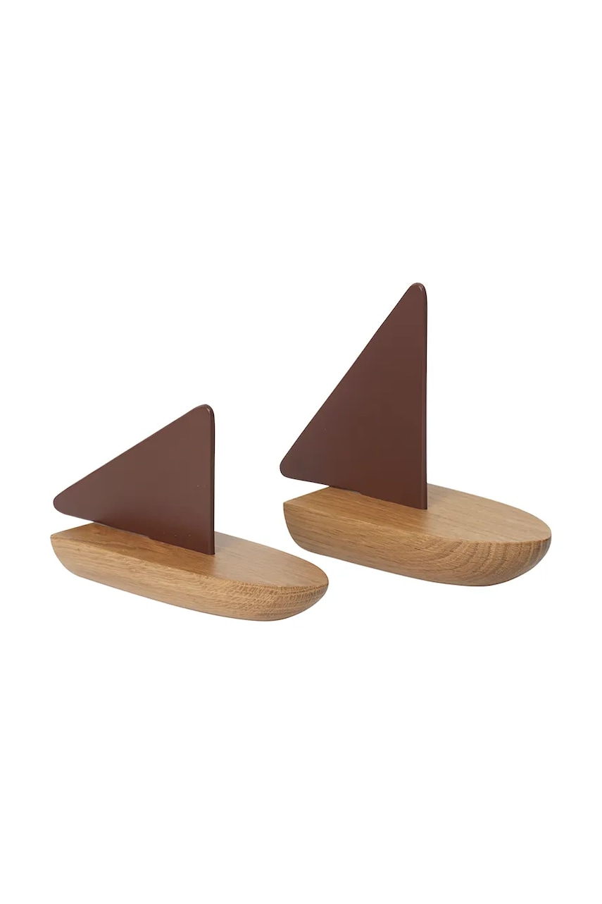 ferm LIVING figurina decorativa 2-pack culoarea bej
