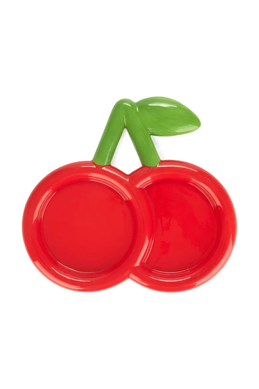 Levně Ozdobný tác Balvi 23 cm červená barva