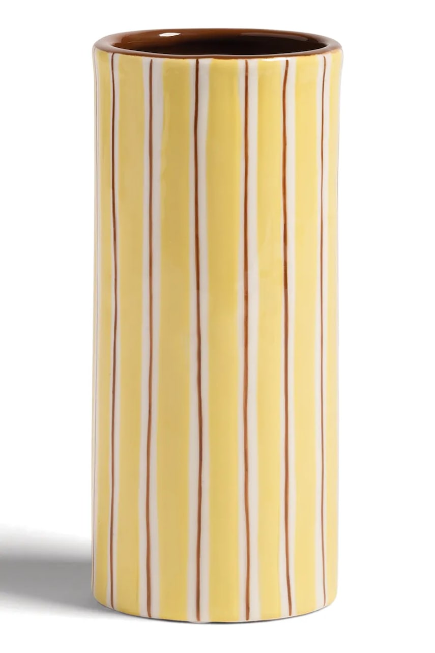 Διακοσμητικό βάζο &k amsterdam ray yellow 18 cm