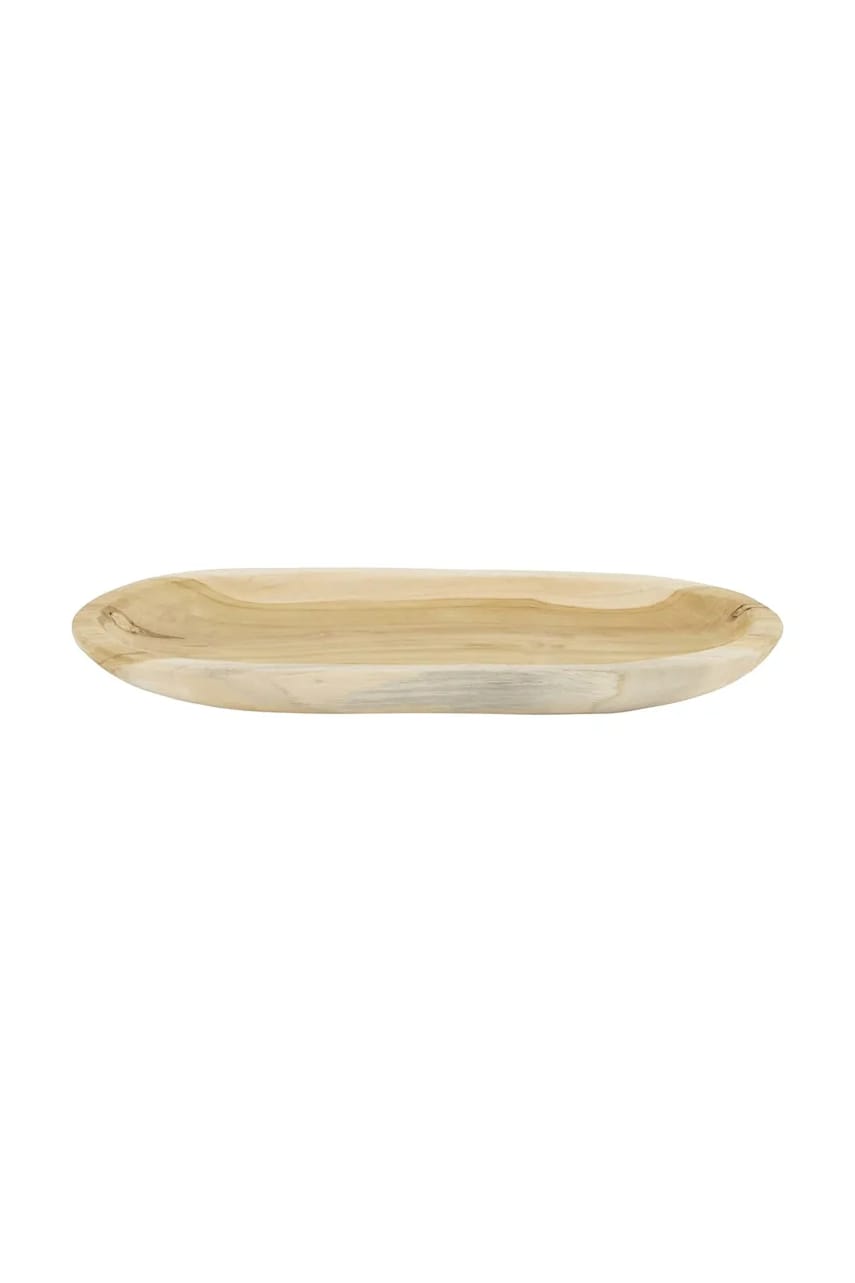 farfurie decorativă 28 x 14 x 2,5 cm culoarea bej
