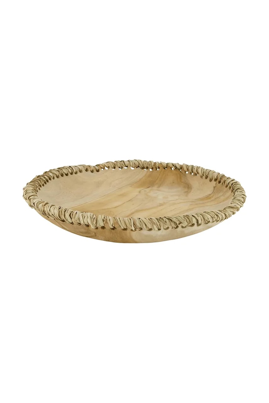 bol decorativ 35 x 35 x 5 cm culoarea bej