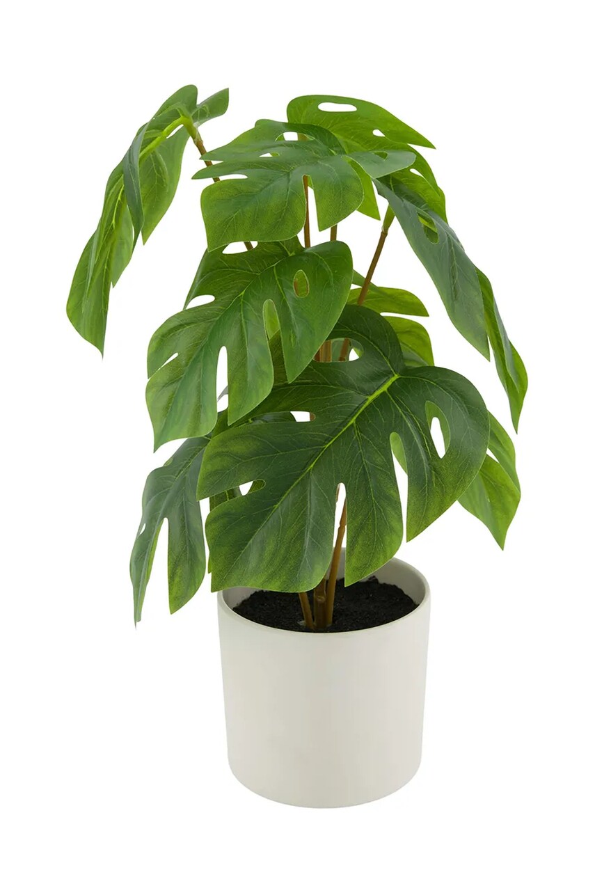 home & lifestyle plantă artificială în ghiveci 17 x 17 x 32 cm culoarea verde
