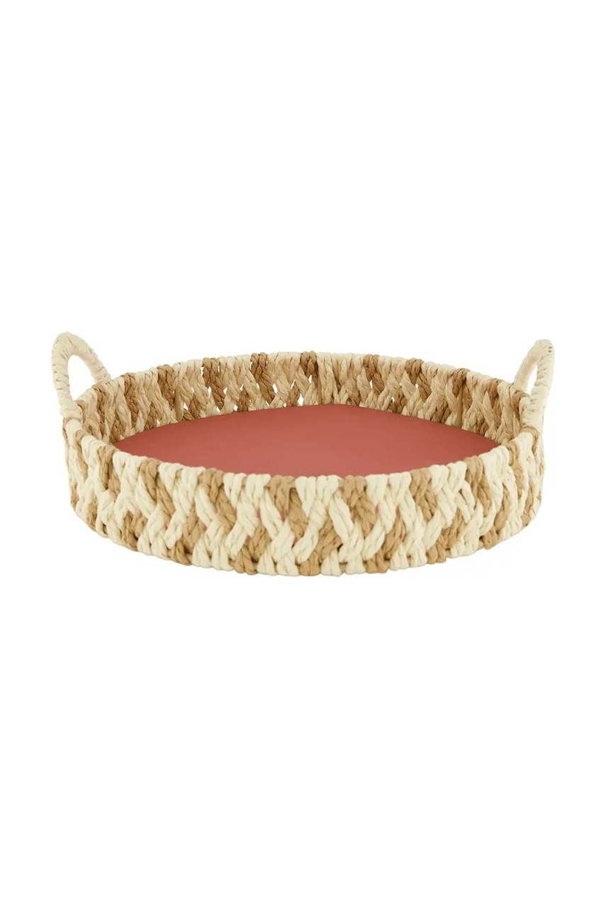 tavă decorativă 28 x 28 x 10 cm culoarea bej