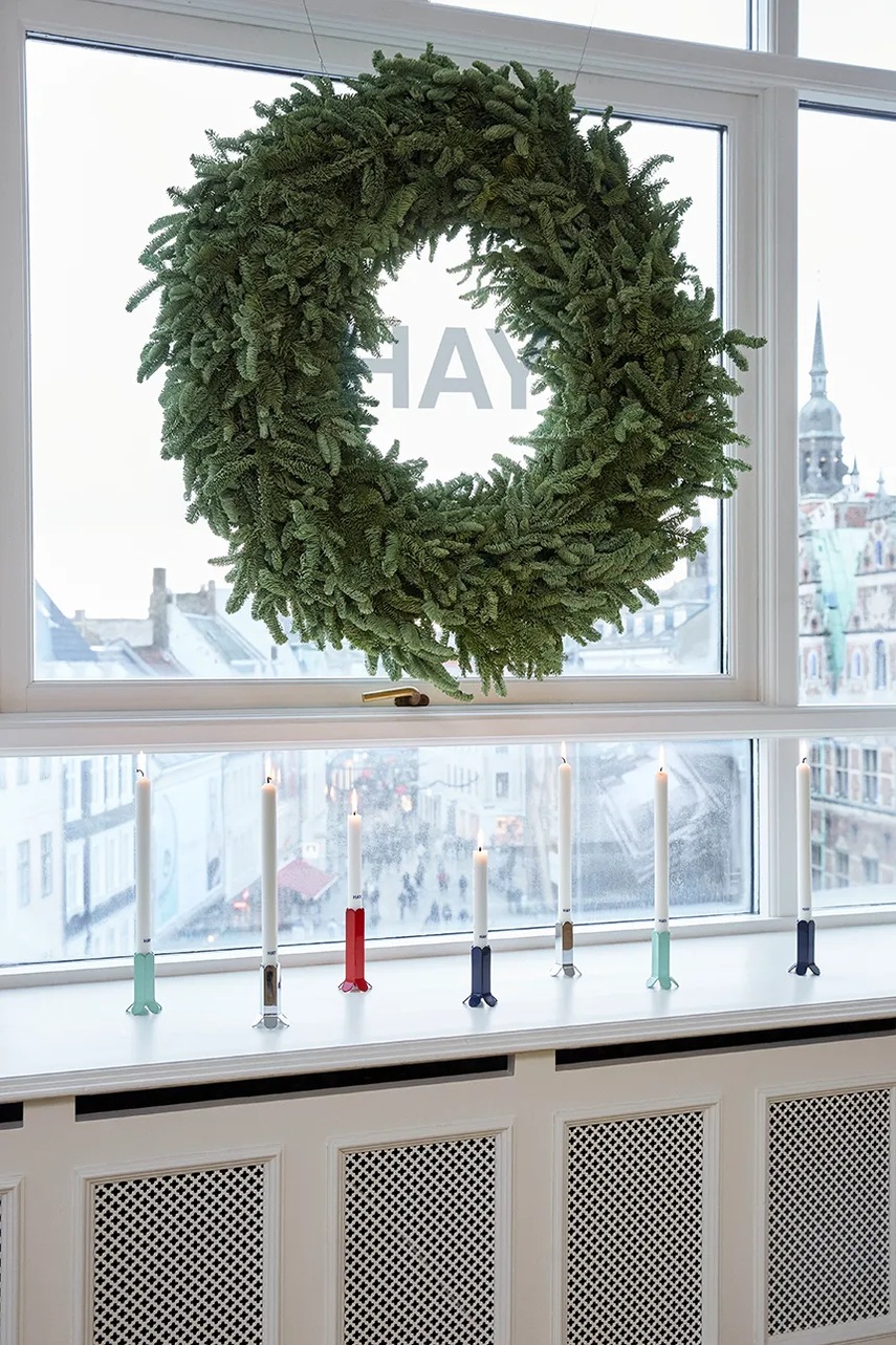 Διακοσμητικό κηροπήγιο HAY Arcs 5,5 x 9 cm χρώμα: ναυτικό μπλε φωτογραφία