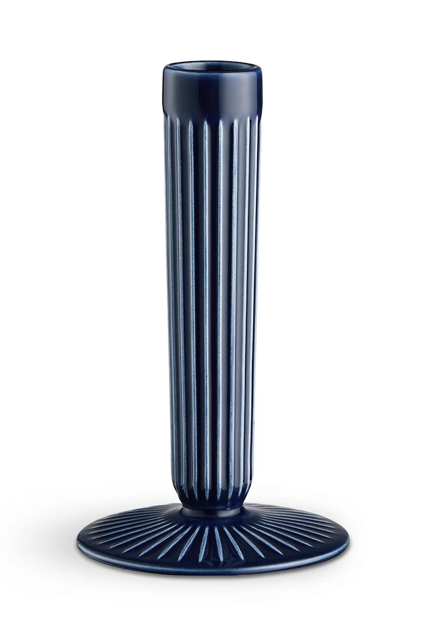 Kähler sfeșnic decorativ Hammershoi 16 cm culoarea bleumarin
