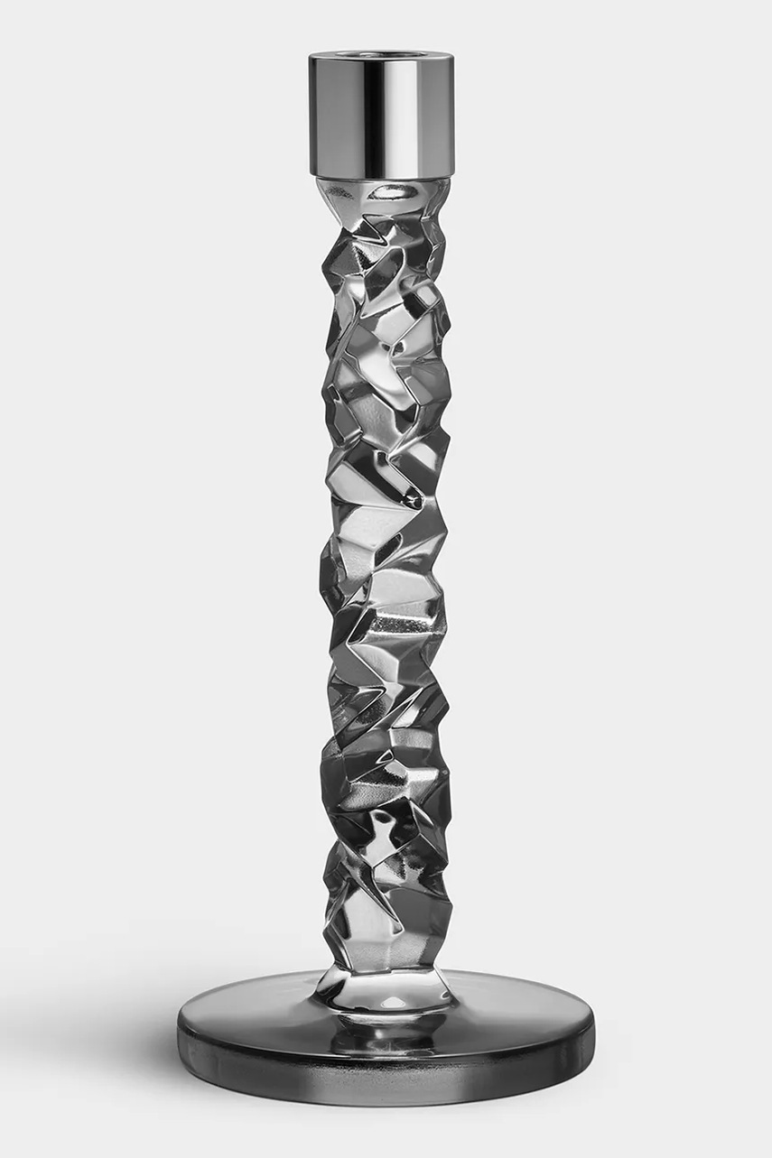 Orrefors sfesnic decorativ Carat 24,2 cm 2-pack culoarea gri