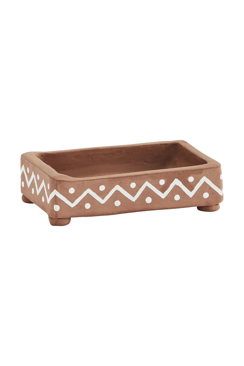 Madam Stoltz tavă decorativă 15 x 10 x 4 cm culoarea portocaliu