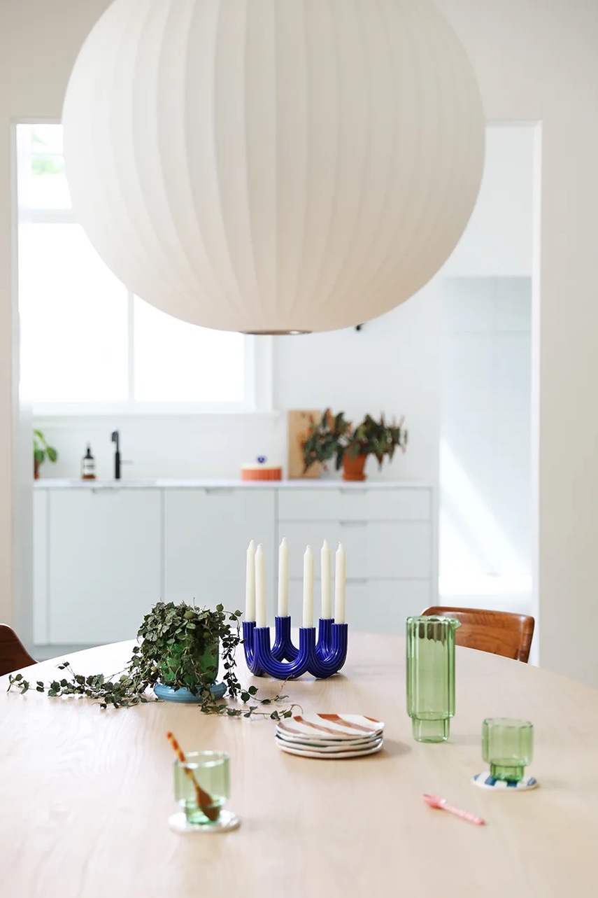 Декоративный подсвечник &k amsterdam churros blue 11 cm