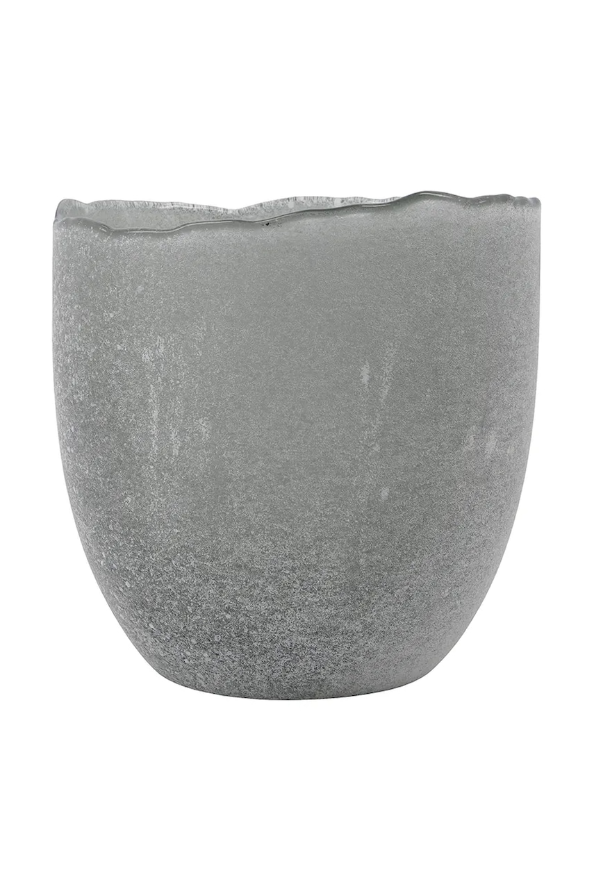 Levně Dekorativní svícen House Doctor HDFrag 16 cm šedá barva