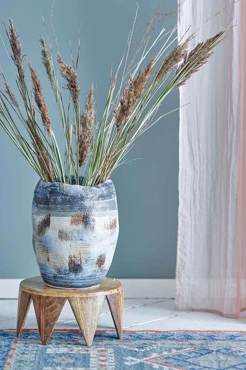 Δίσκος με μικροαντικείμενα Bloomingville Sakuri Pedestal 33 x 15 cm χρώμα: καφέ φωτογραφία