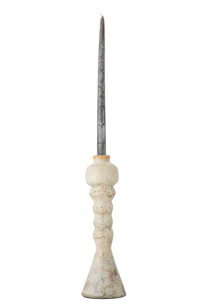 Διακοσμητικό κηροπήγιο Bloomingville Bancroft 10,5 x 33 cm χρώμα: μπεζ φωτογραφία