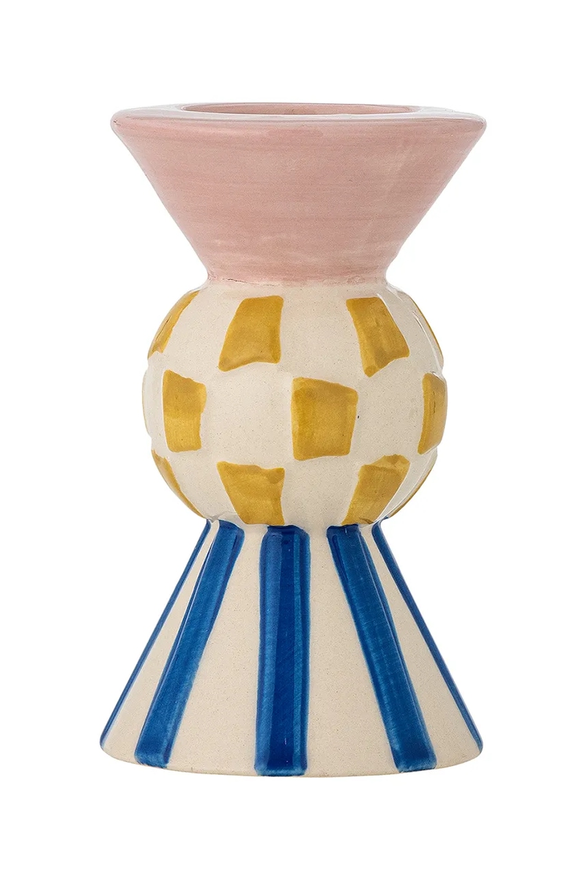 Bloomingville sfeșnic decorativ Bob 8 x 12 cm culoarea roz