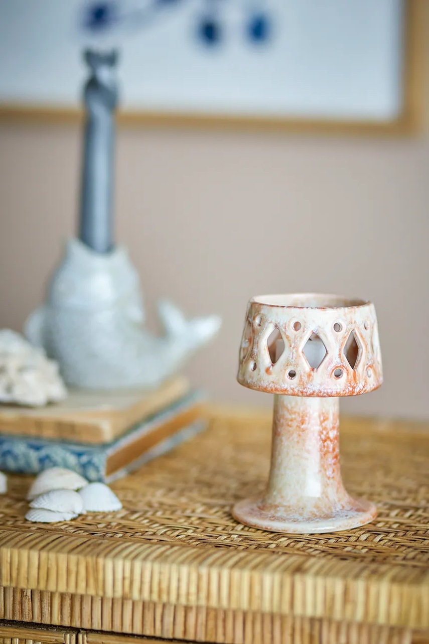 Διακοσμητικό κηροπήγιο Bloomingville Patty 8 x 12 cm χρώμα: πολύχρωμο φωτογραφία