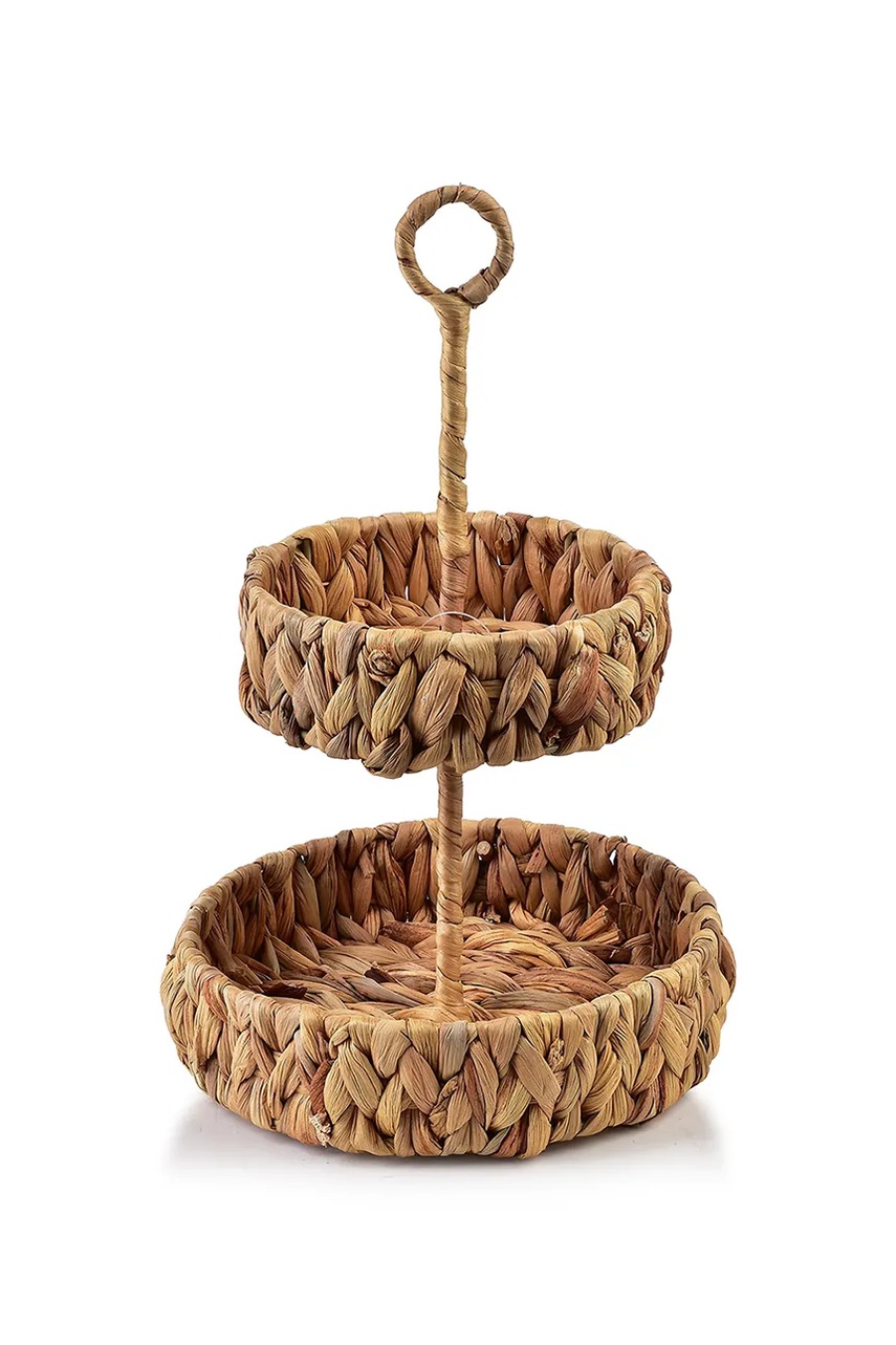 Levně Dekorativní podnos Affek Design Amparo 20 x 15 x 31 cm hnědá barva