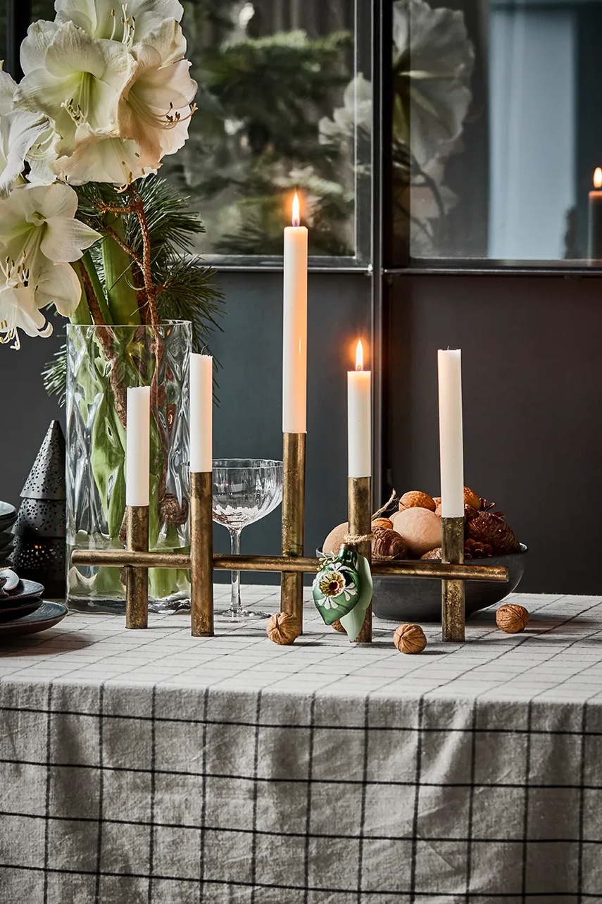 Διακοσμητικό κηροπήγιο House Doctor HDMaxi 45 x 20 x 6 cm χρώμα: καφέ φωτογραφία