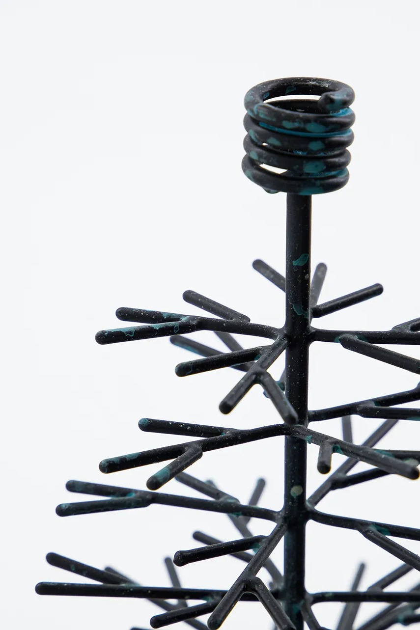 Διακοσμητικό κηροπήγιο House Doctor HDTree 16 cm 2-pack χρώμα: μαύρο φωτογραφία