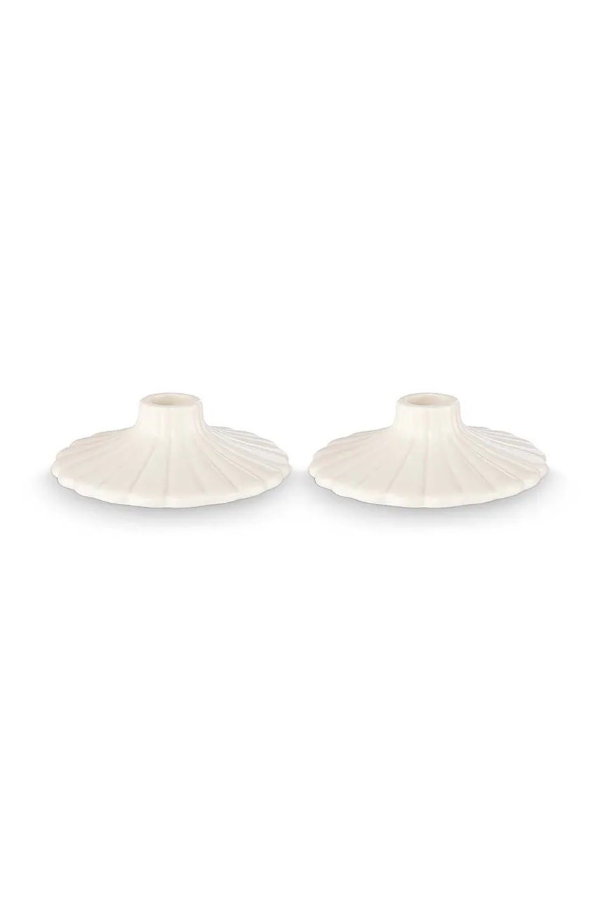 vtwonen sfeșnic decorativ 8 x 2,5 cm 2-pack culoarea alb