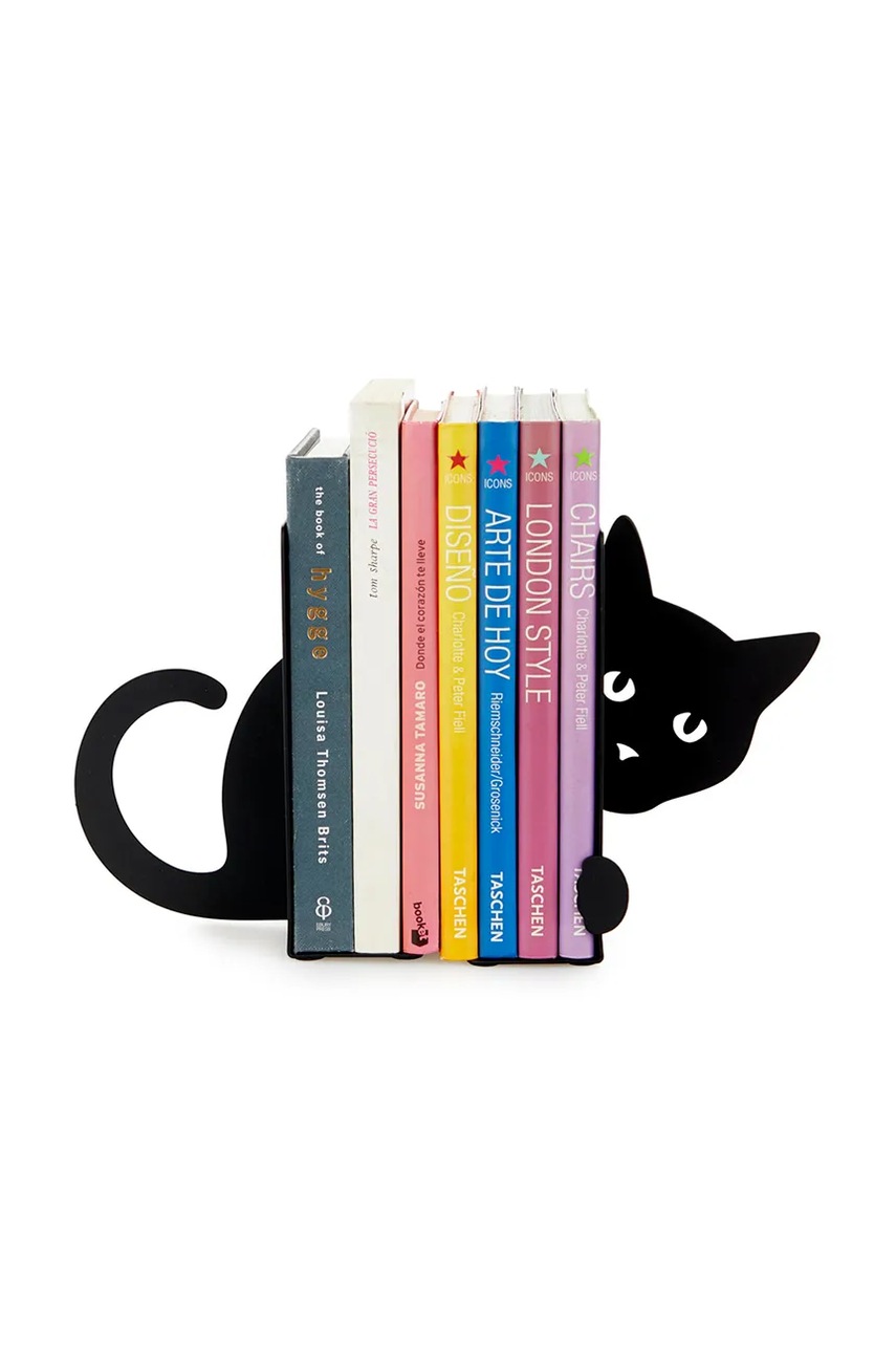 Книгодержатели Balvi Hidden Cat 16 x 10 x 13,5 cm 2 шт цвет чёрный