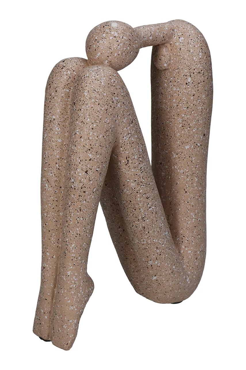 home & lifestyle figurina decorativă 20 x 5,5 x 14 cm culoarea bej