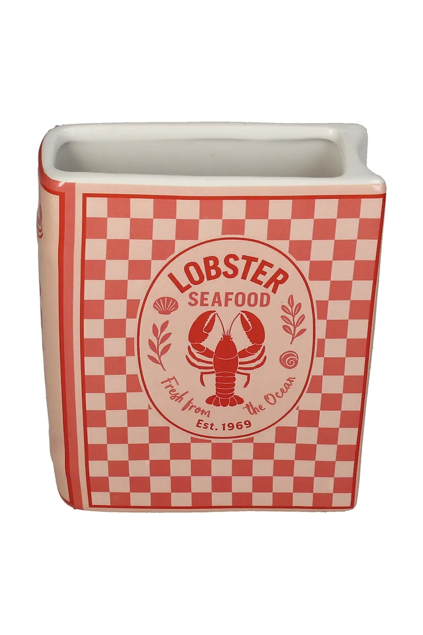 E-shop Dekorativní váza home & lifestyle Lobster 18 x 5,5 x 15 cm