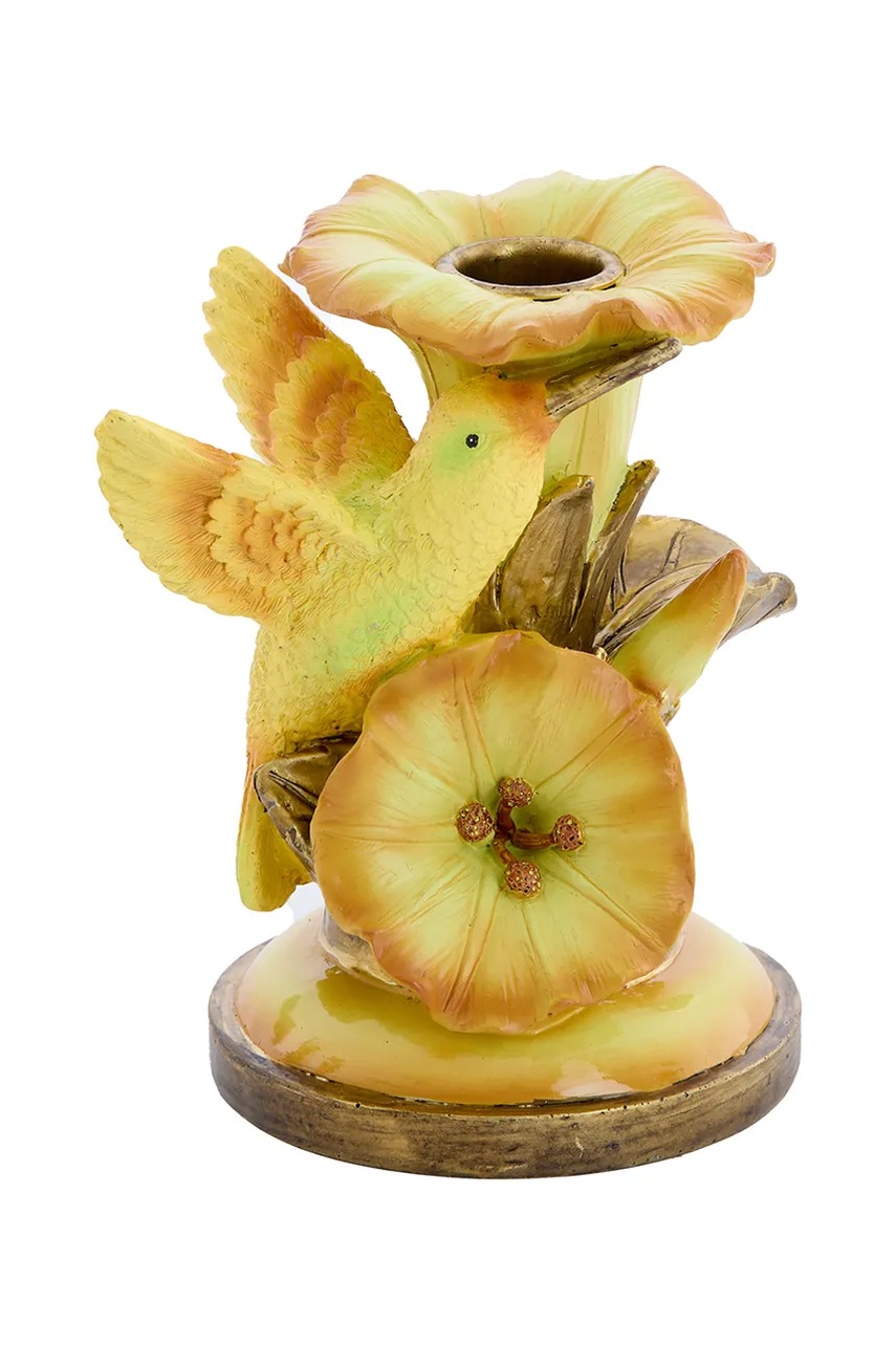 Light & Living sfeșnic decorativ 10 x 10 x 14 cm culoarea galben