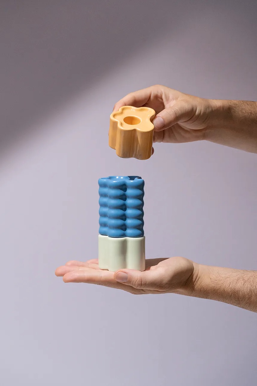 Διακοσμητικό κηροπήγιο Octaevo Flora 7,5 x 8,5 x 6,5 cm φωτογραφία